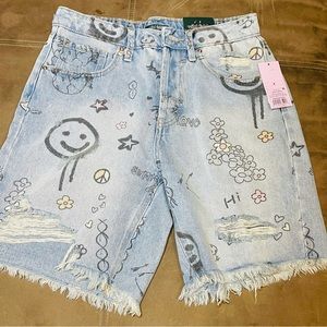 NWT 90s Y2K Wild Fable High Rise Bermuda Shorts 4